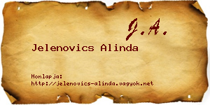 Jelenovics Alinda névjegykártya